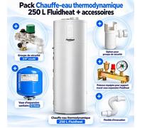 Pack Chauffe-eau thermodynamique 250 L Fluidheat + accessoires
