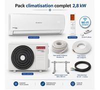 Pack climatisation monosplit Alys Ariston 2,8 kW + kit d'installation