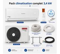Pack climatisation monosplit Alys Ariston 3,4 kW + kit installation