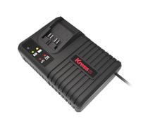 Pack combiné Kress : 2 batteries 20 V / 6,0 Ah + chargeur 6 A, boîte couleur