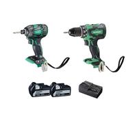 Pack combiné sans fil Hikoki KC18DBDLWDZ : perceuse-visseuse sans fil, visseuse à chocs sans fil, moteur sans balais, 18 V