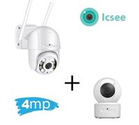 Pack Combo 1+1, RobiCam Comfort, caméras d'intérieur et d'extérieur, motorisées, audio bidirectionnel, notifications de mouvement
