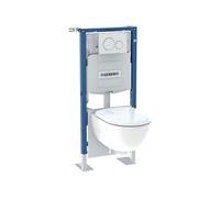 Pack complet bâti-support Duofix avec plaque Sigma20 et Pack cuvette Renova semi-caréné - GEBERIT - 118.311.KJ.2