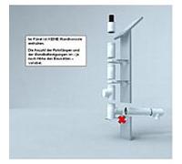 Pack complet Bertrams Polyline LAS pour installation murale extérieure 41KPAW110-7M DN 110/160, hauteur 7 m, blanc