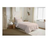 Pack complet housse de couette réversible ""Vanessa"" 4 pièces pour lit 90 x 190 Palerme Blush - -