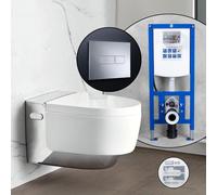 Pack complet WC japonais Geberit AquaClean Mera et bâti-support neeos,, 146210211+16601CR#SET, Comfort