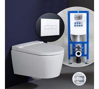 Pack complet WC japonais Geberit AquaClean Sela et bâti-support neeos,, 146220111+16601WH#SET,