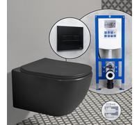 Pack complet WC suspendu Ideal Standard Tesi et bâti-support neeos,, T3546V3+16601BM#SET,