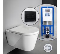 Pack complet WC suspendu Kartell LAUFEN et bâti-support neeos,, H8203370000001+16601BM#SET,