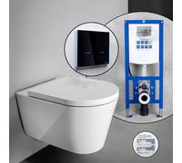 Pack complet WC suspendu Kartell LAUFEN et bâti-support neeos,, H8203370000001+16746BM#SET,