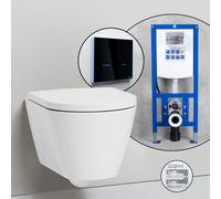 Pack complet WC suspendu Kartell LAUFEN et bâti-support neeos,, H8203377570001+16746BM#SET,