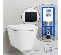 Pack complet WC suspendu Kartell LAUFEN et bâti-support neeos,, H8203377570001+16791BM#SET,