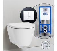 Pack complet WC suspendu Kartell LAUFEN et bâti-support neeos,, H8203377570001+16791WH#SET,