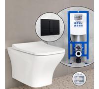 Pack complet WC suspendu VitrA Matrix et bâti-support neeos,, 8484B003-1867+16791BM#SET,