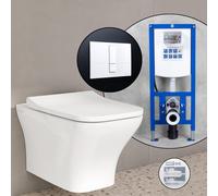 Pack complet WC suspendu VitrA Matrix et bâti-support neeos,, 8484B003-1867+16791WH#SET,