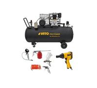 Pack Compresseur d'air 300L 10 bar 500L/min 4000W avec hoc pneumatique 310Nm