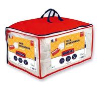 Pack Couette 300 gr/m² DODO - Splendeur - 220 x 240 cm + 2 Oreillers - 60 x 60 cm - Blanc