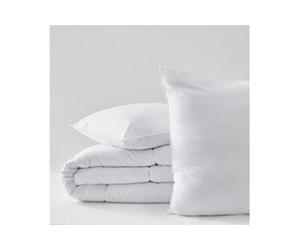 Pack Couette Blanrêve 140 x 200 cm + oreiller 60 x 60 + oreiller 45 x 70 Gamme Microfibre Douceur traité Anti Acarien