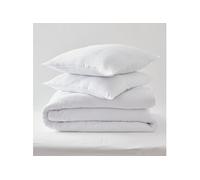 Pack Couette Blanrêve 240 x 220 cm + 2 Oreillers 60 x 60 Gamme Microfibre Douceur traité Anti Acarien Soft & care