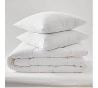 Pack Couette Blanrêve très chaude 240 x 220 + 2 Oreillers 60 x 60 ""Confort"" traité Anti Acarien Soft & care