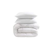 Pack couette hiver 550g 200x200 et 2 oreillers éco naturel moelleux 60x60
