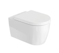 Pack cuvette WC suspendu sans bride DURAVIT ME by Starck avec abattant frein de chute