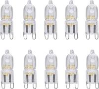 Pack de 10 ampoules Osram Halopin 66733 33 W 230 V G9 halogène à intensité variable blanc chaud 460 lumens | Ampoule halogène à culot à broche | Halogénelampes | Ampoule à culot à broche, AC35305