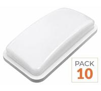 Pack de 10 - Applique LED Murale 20W Rectangulaire IP65 - Blanc Froid 6000K - 8000K