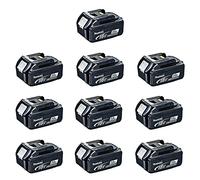 Makita Batterie Set 10x BL 1830 B 18 V 3,0 Ah / 3000 mAh Li-Ion ( 10x 197599-5 ) avec affichage LED - original, pas de copie