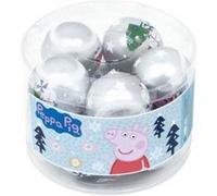 Pack de 10 boules de sapin de Noël diamètre 6cm. par Peppa Pig ARDITEX PP14020 Gris G