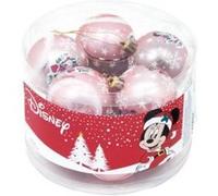 Pack de 10 boules de sapin diamètre 6cm de Minnie Mouse Disney ARDITEX WD14012 Rose G