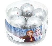 Pack de 10 boules de sapin diamètre 6cm d'Elsa La Reine des Neiges II Disney ARDITEX WD13420 Gris G