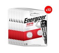 Pack de 10 - Energizer Pile Lithium 2016, pack de 2 Piles