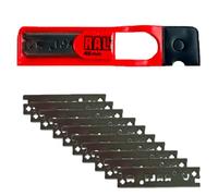 Pack de 10 Lames 48mm en Chrome pour Rabots RALI 105/220 / 260 | Lames Originales RALI Réversibles à Double Coupe, Plus Besoin d'Aiguiser | Lames pour Rabot de Menuisier ou Charpentier