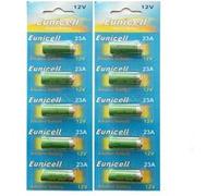 Pack de 10 Piles A23 Alcaline 12V 23A, LRV08, L1028, RVO8, MS21, MN21, E23A, K23A, V23GA, GP23A, 8LR932, 8LR23, VR22, 8F10R, EL12 - IRIOS -