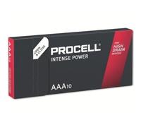 Pack de 10 piles alcalines Duracell Procell Intense L03 AAA, 1,5 V, 1 223 mAh, haute puissance
