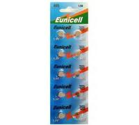 Pack de 10 Piles bouton plates 1,5V type AG5 / 393A / 46LR / LR754 / 193 / LR48 / GP93A / 393 / SR754 W / G5 - IRIOS -
