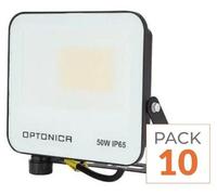 Pack de 10 - Projecteur 50W IP65 CCT Noir - 3000K/4000K/6000K