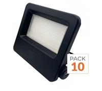 Pack de 10 - Projecteurs LED Extérieur 50W IP65 NOIR - Blanc Neutre 4000K - 5500K