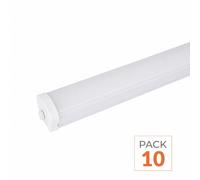 Pack de 10 - Réglette LED étanche 150cm 50W IP65 - Blanc Froid 6000K - 8000K