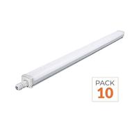 Pack de 10 - Réglette LED Étanche 150cm 53W 135lm/W Interconnectable - Blanc Neutre 4000K - 5500K