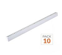 Pack de 10 - Réglette Suspendue LED 120cm 35W Blanc - Blanc Neutre 4000K - 5500K