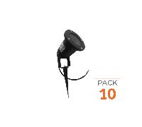 Pack de 10 - Spot à Piquer LED Extérieur IP65 pour Ampoule GU10