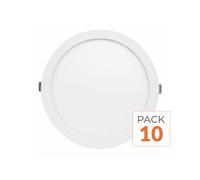 Pack de 10 - Spot LED Extra Plat Downlight Rond 18W Blanc CCT - 3000K/4000K/6000K