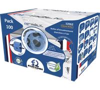 Pack de 100 Boîtes d'encastrement étanches à l'air 1 poste XL + Scie cloche Eur'Ohm diam. 67mm prof - EUROHM - 52062