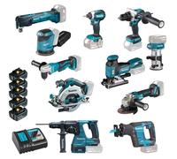 Pack de 11 outils LXT® 18V MAKITA DLX1122JX1