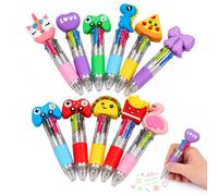 Pack de 11 Stylos 4 Couleurs Thème Animalier - Idéal Sachet Anniversaire Cadeau Anniversaire Invites