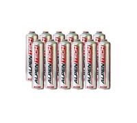 ALPENTECH : Pack 12 Cartouches Gaz 330g BUTANE/PROPANE pour Chalumeau, Réchaud Camping, Désherbeur Thermique | Bonbonnes 7/16" Dévissables Universelles 600ml