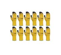 Pack de 12 Gants de Protection Nitrile Antidérapants Confort Adhérence Protection Certifiée CE