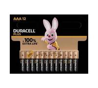 Duracell Plus Piles alcalines AAA, 1.5V LR03 MN2400, paquet de 12